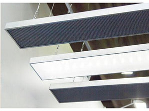 Саундлюкс-Соло LED, подвесные горизонтальные элементы со светом, 1200х300/600х50 мм