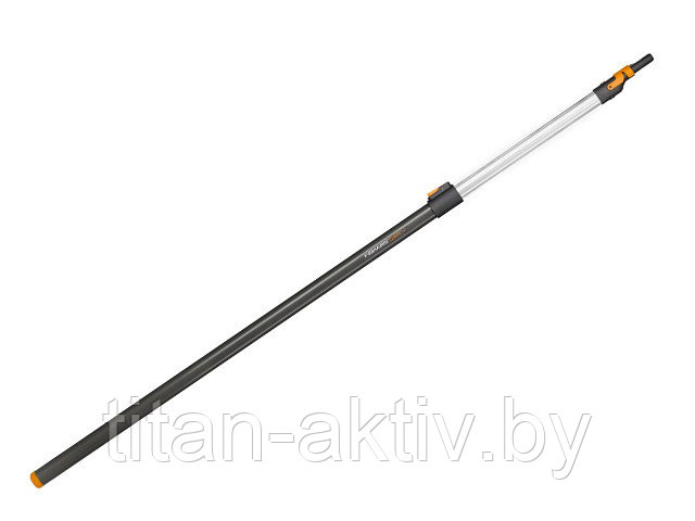 Черенок алюминиевый графитовый телескопический QuikFit FISKARS (Длина 140 - 240 см)