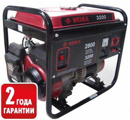 Бензогенератор Weima WM 3200 - фото 1 - id-p61056682