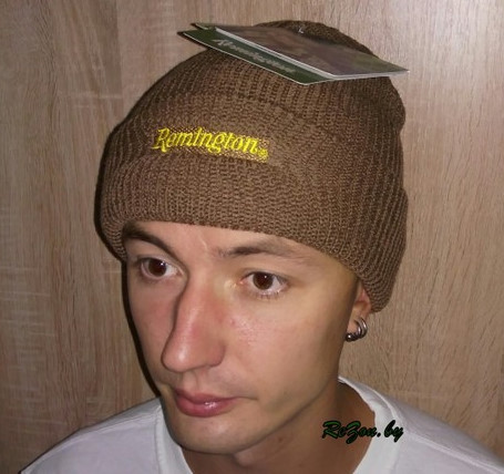 Шапка зимняя Remington шерсть 100% (коричневая)