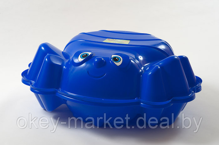 Детская песочница - бассейн с крышкой " Пчелка " KHW Германия , цвет синий - фото 3 - id-p61059916