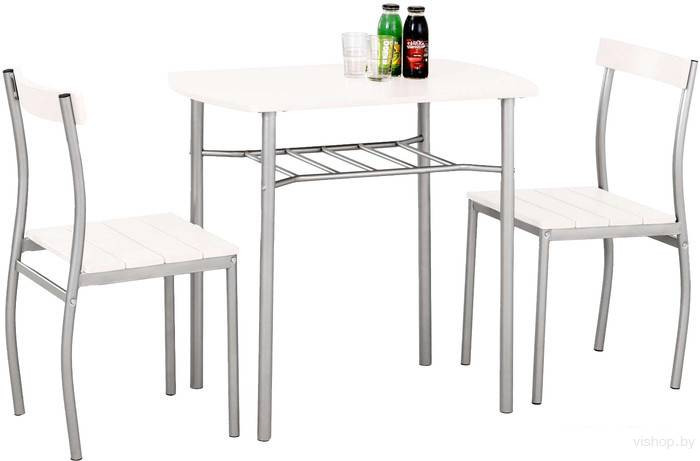 Комплект столовой мебели Halmar Lance (белый) - фото 1 - id-p61060427