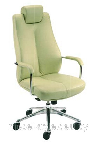 Кресло Соната хром для руководителя, офиса и дома, Somata Chrome в ECO коже - фото 5 - id-p2476594