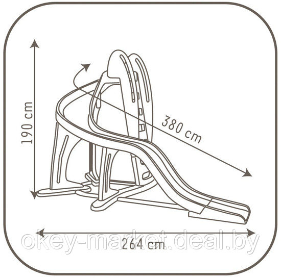 Детская винтовая горка Крутой вираж Smoby 310193 , 380 см - фото 4 - id-p61069798