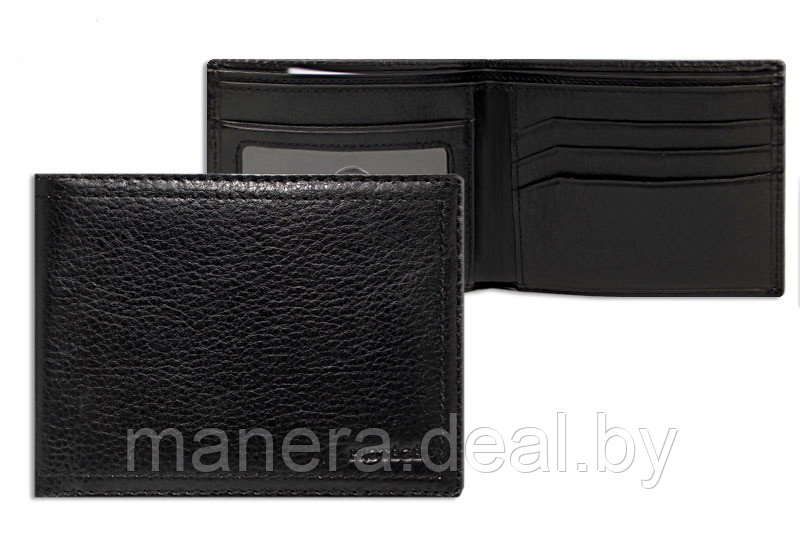 Бумажник Protege натуральная кожа, черный - фото 1 - id-p6276904