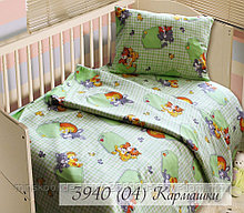 Детское постельное белье в кроватку (ясли)  "Кармашки"