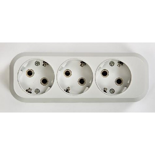 Колодка 3-х местная с з/к