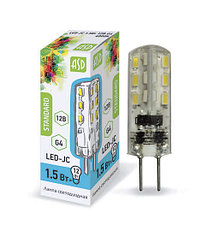 Лампа светодиодная LED-JC 1.5Вт 12В G4 4000К 135Лм