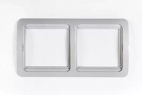 Рамка 2ая VALENZO  белая 6302H