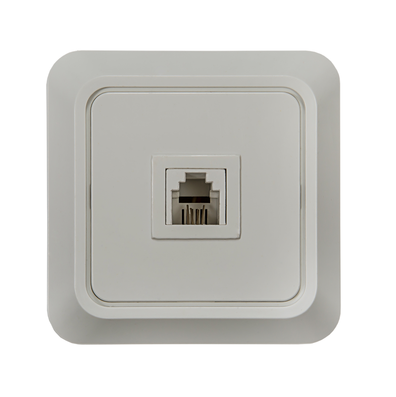 Розетка телевизионная белая