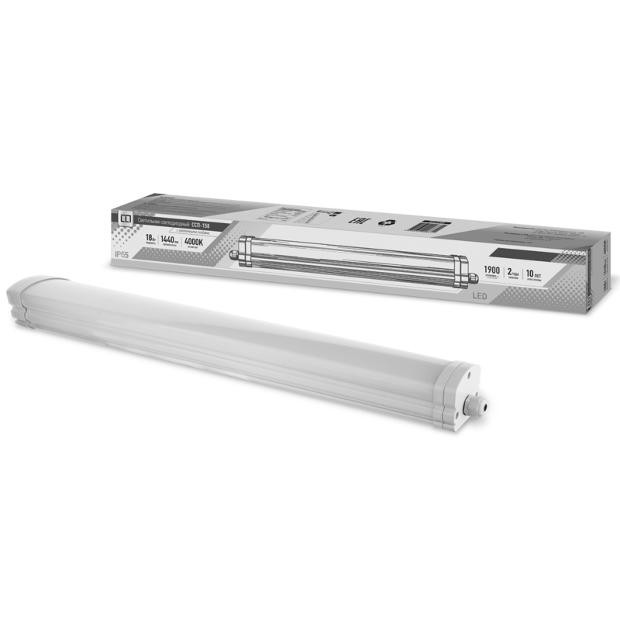 Светильник светодиодный герметичный ССП-155-PRO 18Вт 230В 6500К 1500Лм 600мм IP65 LLT