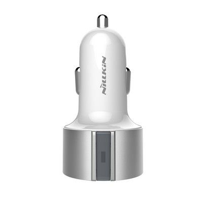 Автомобильное зарядное устройство Nillkin Vigor Car Charger 3.4 А Silver - фото 1 - id-p48808970