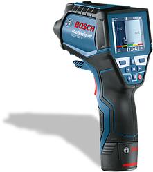 Новый комбинированный прибор Bosch: пирометр, контактный термометр, гигрометр и термометр.