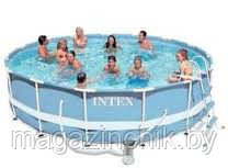 Каркасный бассейн 366 х 99 см Intex 28218 / 54424 Metal Frame Pool, лестница, фильтр насос купить в Минске - фото 3 - id-p1699296
