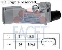 Датчик коленвала FACET. AUDI A3/ A4/ A6, MITSUBISHI GRANDIS/ OUTLANDER/ LANCER, SEAT ALHAMBRA/ CORDOBA/ IBIZA/