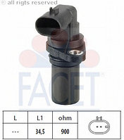 Датчик коленвала FACET. ALFA ROMEO 147/ 156/ 166/ GT/ GTV/ SPIDER, 1.6/ 1.8/ 2.0 JTS. 97>