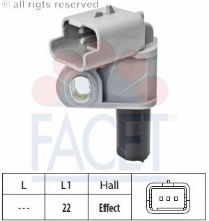 Датчик распредвала FACET. CITROЁN BERLINGO/ C2/ C3/ C4/ C5/ C6/ C8/ C-CROSSER/ DS4/ DS5/ EVASION/ JUMPY/ XANTI - фото 1 - id-p61153063