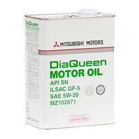 Моторное масло MITSUBISHI MZ102671 DIAQUEEN MOTOR OIL SN 5W-20 4л