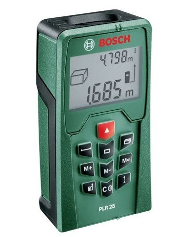 Дальномер лазерный BOSCH PLR 25 в кор. (0.05 - 25 м, +/- 2 мм,)