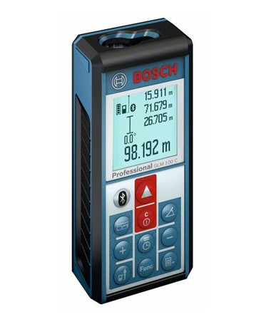 Дальномер лазерный BOSCH GLM 100 C в кор. (0.05 - 100 м, +/- 1 мм, IP 54) - фото 1 - id-p61169755