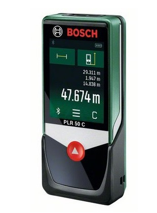 Дальномер лазерный BOSCH PLR 50 C в кор. (0.05 - 50 м, +/- 2 мм,) - фото 1 - id-p61169760