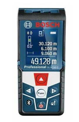 Дальномер лазерный BOSCH GLM 50 C в кор. (0.05 - 50 м, +/- 2 мм, IP 54) - фото 1 - id-p61169764