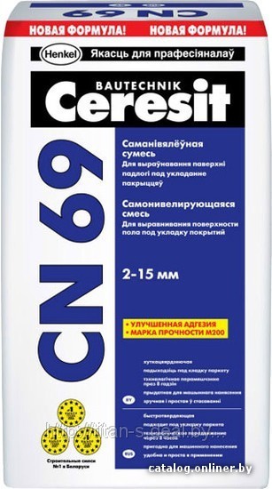 Самонивелирующаяся смесь Ceresit CN 69, 25 кг - фото 1 - id-p2041682