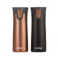 Набор из двух кружек Contigo Pinnacle Matte Black и Bronze.