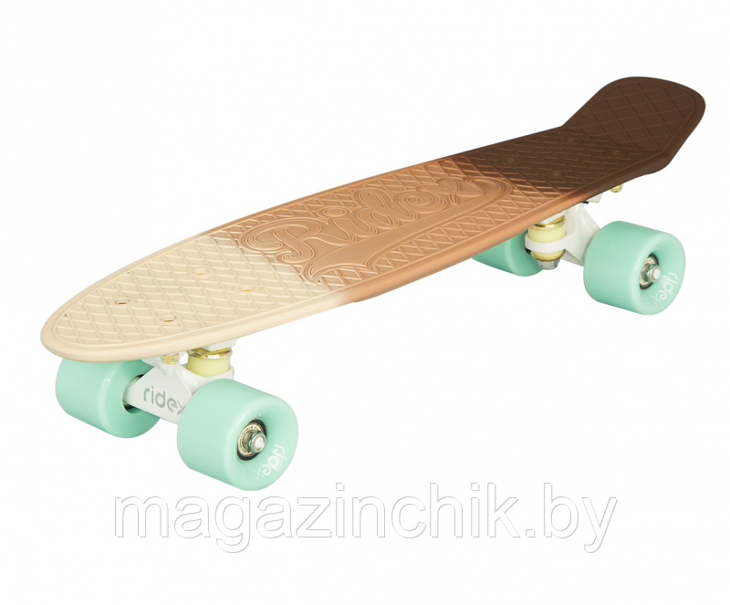 Пенниборд (Penny Board) RIDEX Cappuccino, ABEC-7, коричневый