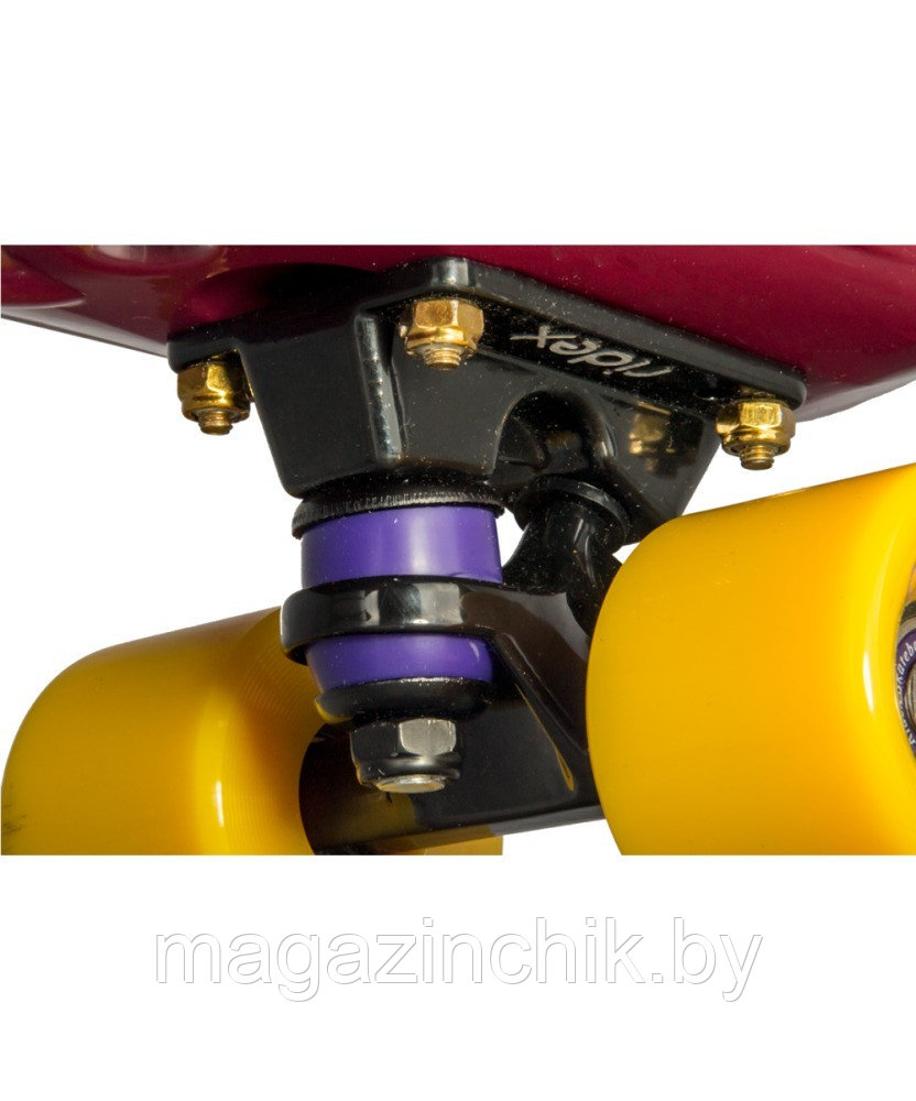 Пенниборд (Penny Board) RIDEX Marsala, ABEC-7, бордовый - фото 4 - id-p61370671