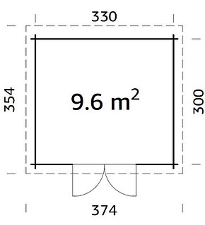 Хозблок "ЭЛЬЗА" 3,5х3м., фото 2