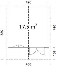 Летний домик "БРИТТА" 4,5х4,5 м (17,5 м²), фото 3