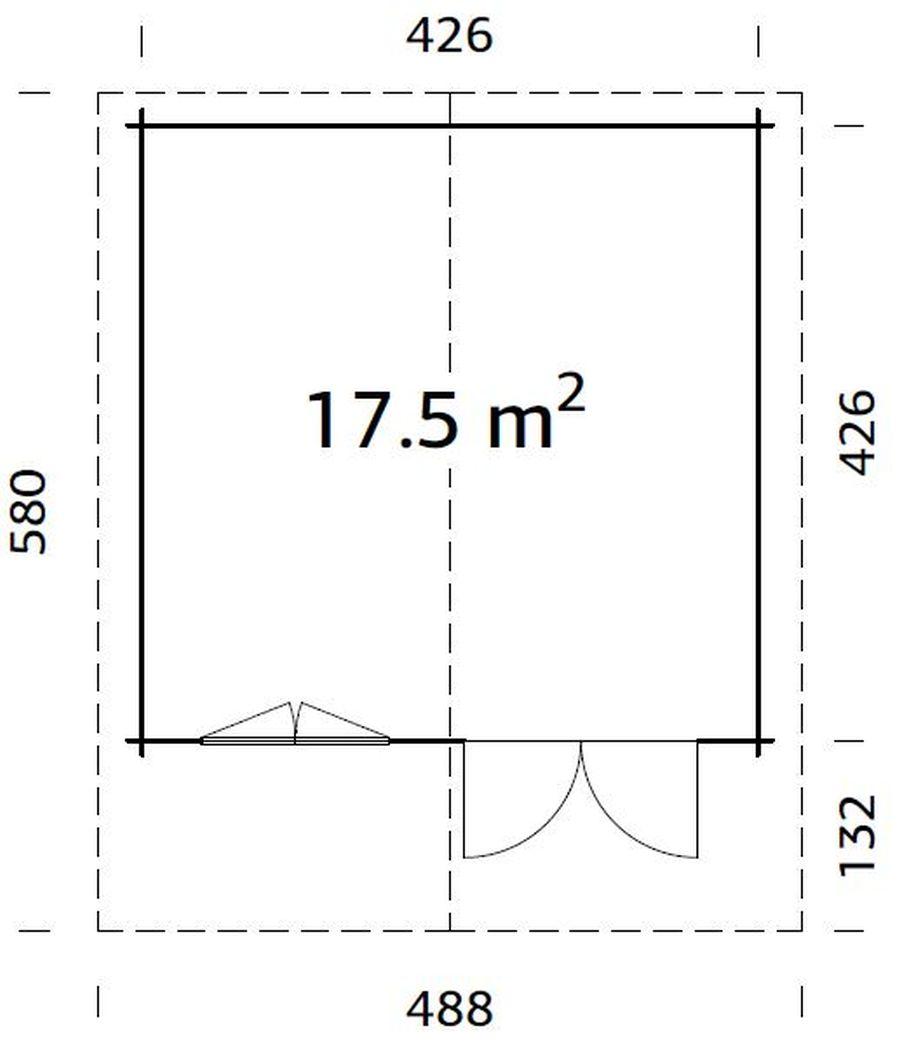 Летний домик "БРИТТА" 4,5х4,5 м (17,5 м²) - фото 5 - id-p61381552