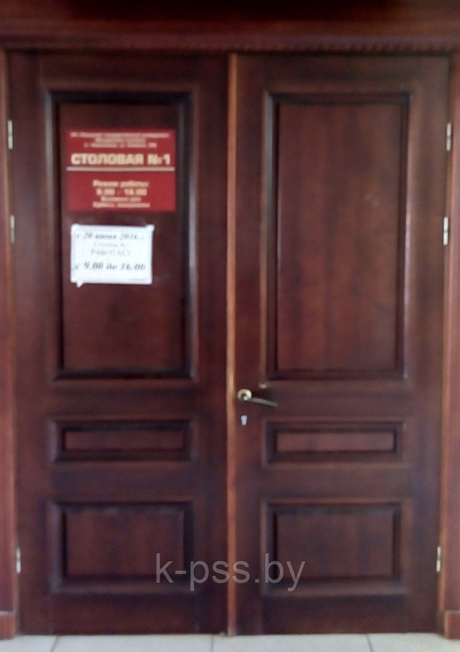 Двери входные деревянные для учреждений - фото 7 - id-p3919116