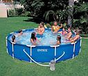 Каркасный бассейн Intex 56996 / 28212 366 х 76 см c фильтр насосом Metal Frame Pool Set, фото 4