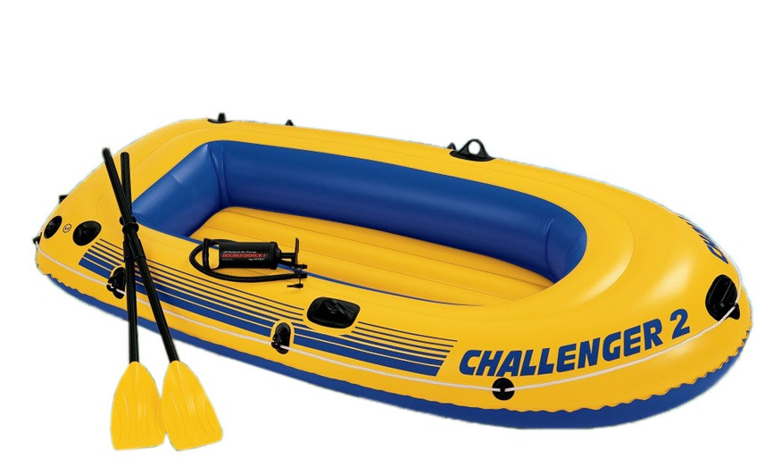 Лодка надувная двухместная Challenger-2 Set  236x114 см Intex 68367