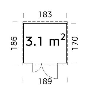 Хозблок 3.1м², фото 2