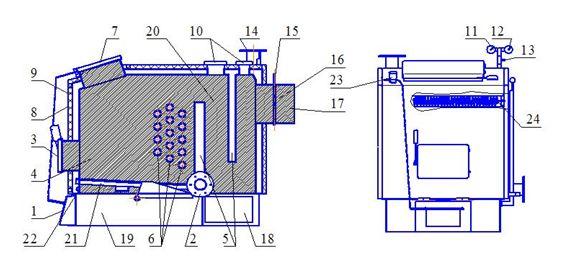 КТСБ-95 Твердотопливные стальные водогрейные котлы пиролизные (газогенераторные) - фото 8 - id-p48865617