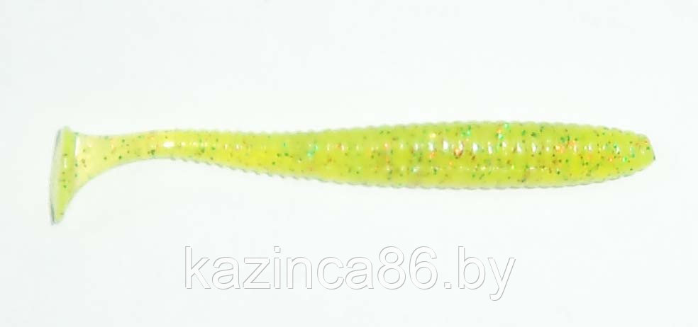 Твистер Lucky John S-SHAD TAILCHARTREUSE RED 2.8" (7шт.)