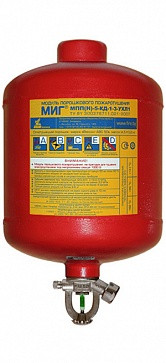 Модуль порошкового пожаротушения МПП-7 МИГ А 93 (самосрабатывающий) красный - фото 1 - id-p61446056