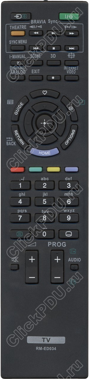 ПДУ для Sony RM-ED034 ic 3D LCD LED TV (серия HSN226 )