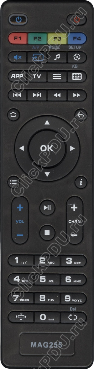 ПДУ для Ростелеком MAG-255 MAG-250 HD IPTV (ВАР2) (серия HOB1024)