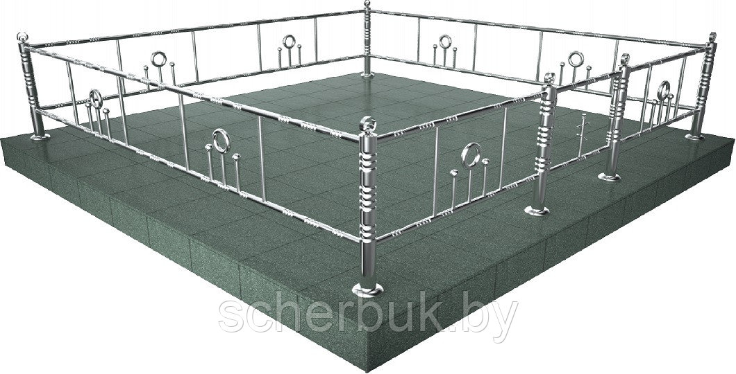Ограды для могил в Минске из нержавейки