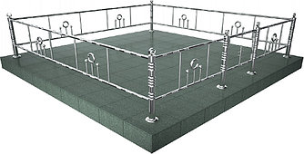 Ограды для могил в Минске из нержавейки