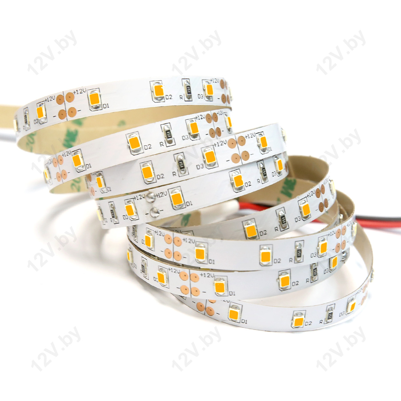 Светодиодная лента SMD 2835 60LED/m 6.5W IP33 12V Теплый белый [S] - фото 1 - id-p50363381