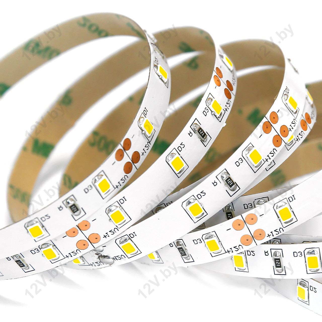 Светодиодная лента SMD 2835 60LED/m 6.5W IP33 12V Белый холодный [S]