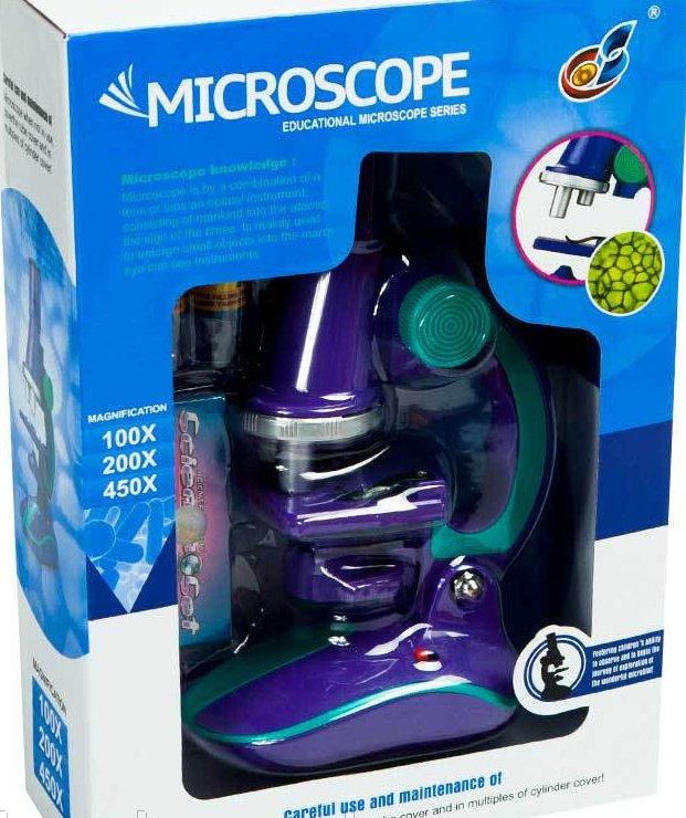 Детский Микроскоп с аксессуарами +свет. с2127