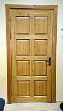 Дверь входная деревянная, Шоколадка-2