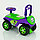 Машинка детская Автошка каталка, Чудомобиль Active Baby, музыкальная, багажник, 013117, коричневая, фото 7