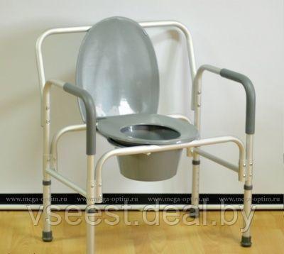 Кресло-стул с санитарным оснащением HMP 7007 L повышенной грузоподъемности, фото 2